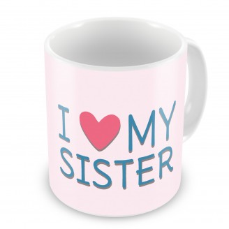 I love My Sister Pink Printed Mug  Coffee mug Delivery Jaipur, Rajasthan